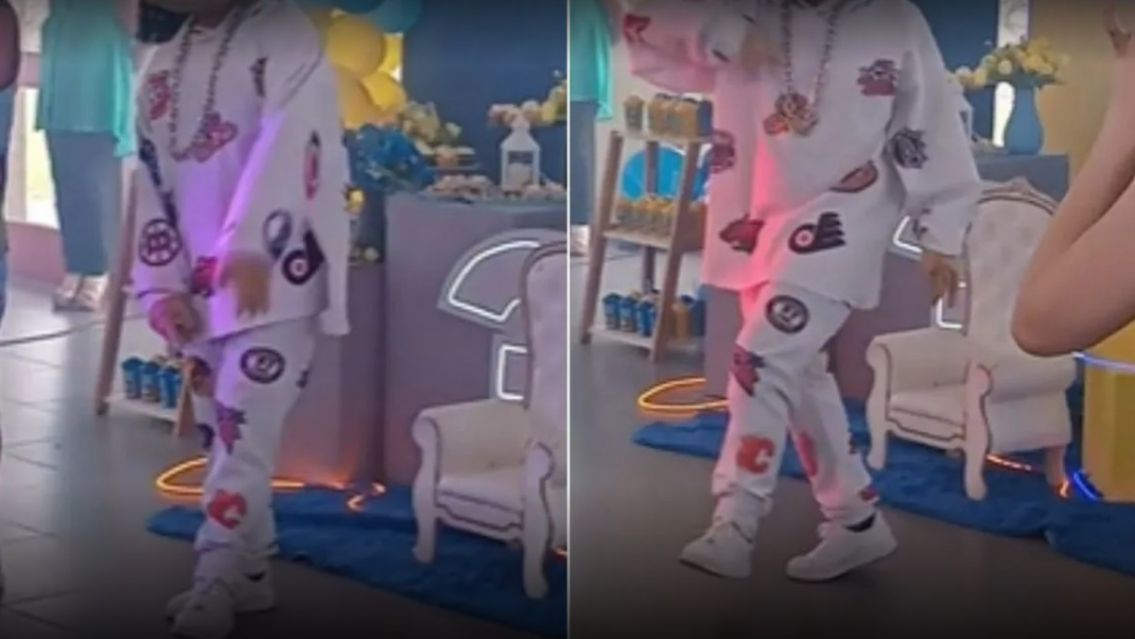 [VIDEO] El famoso internacional que apareci� en Salta: fue a un cumplea�os