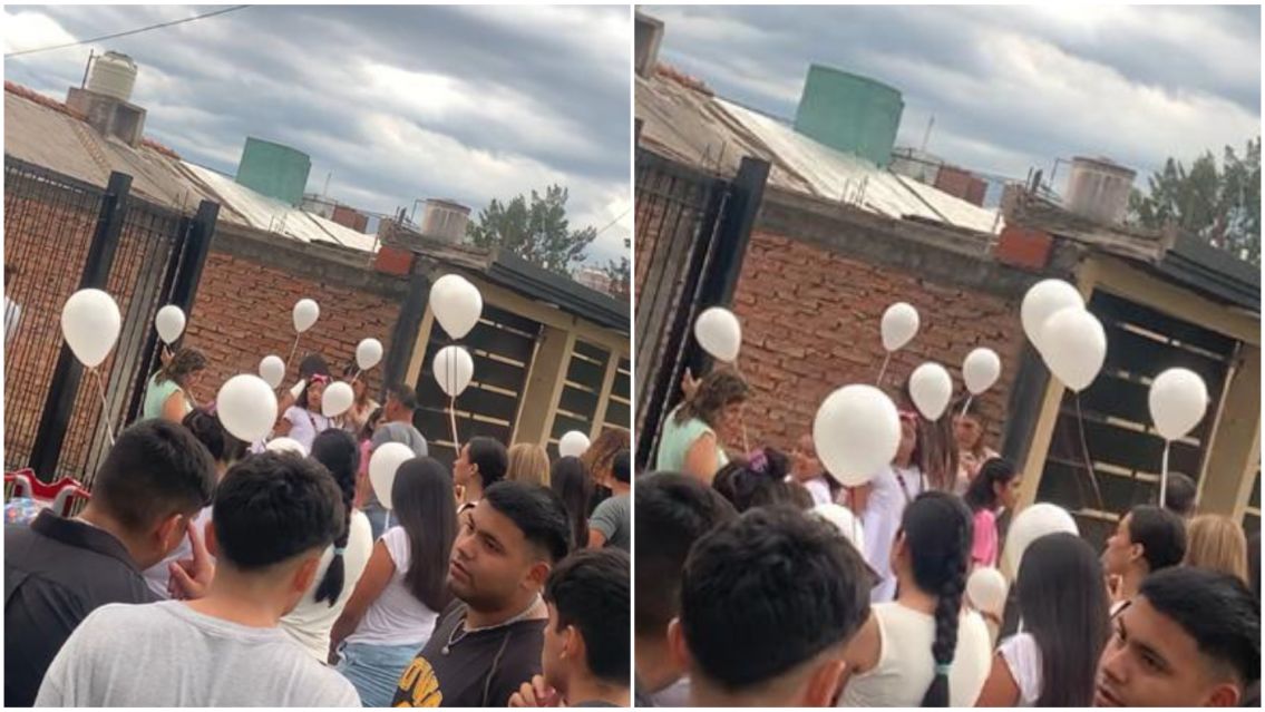 Así despidieron al nene de 3 años que murió tras caer de un primer piso