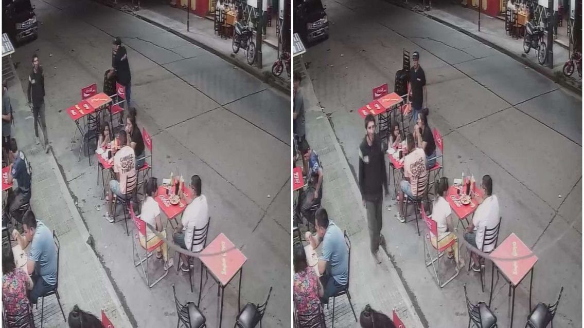 Jujeña comía un pancho y le sacaron el celular en un segundo: Quedó todo grabado