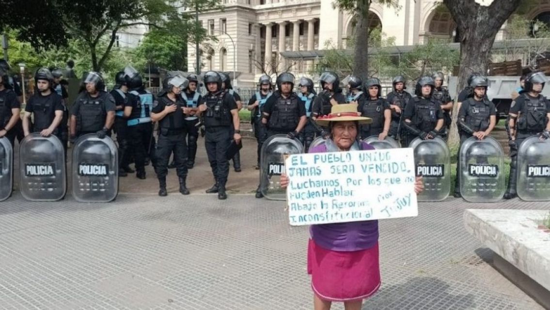 Desalojaron en Buenos Aires a integrantes del Tercer Malón de la Paz