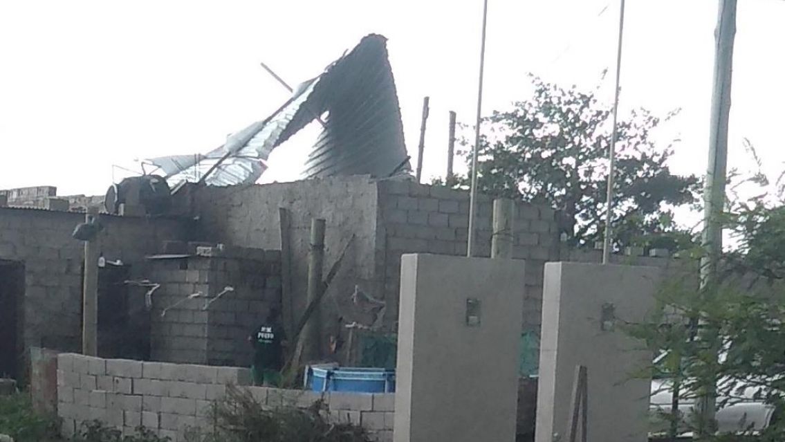 Se acerca el temporal a San Salvador: Ya hay voladura de techos en Palpalá