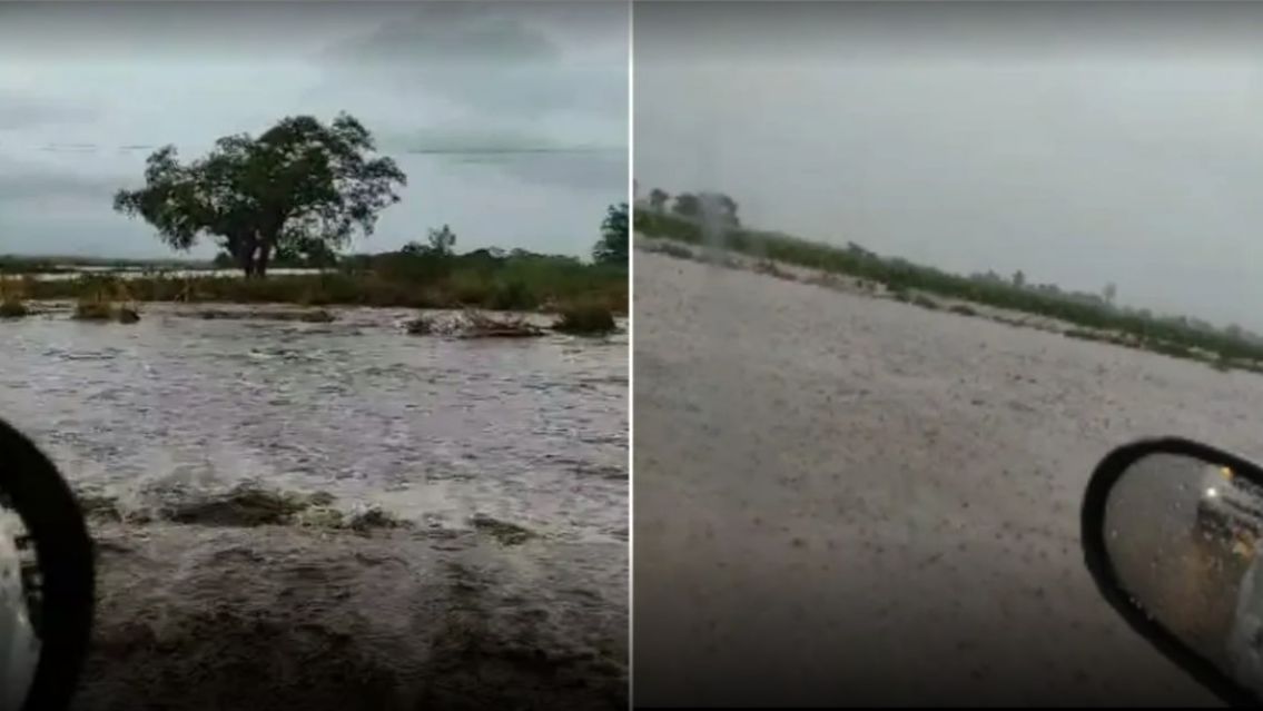 Ruta 34 totalmente inundada: varios conductores varados y con el auto inundado