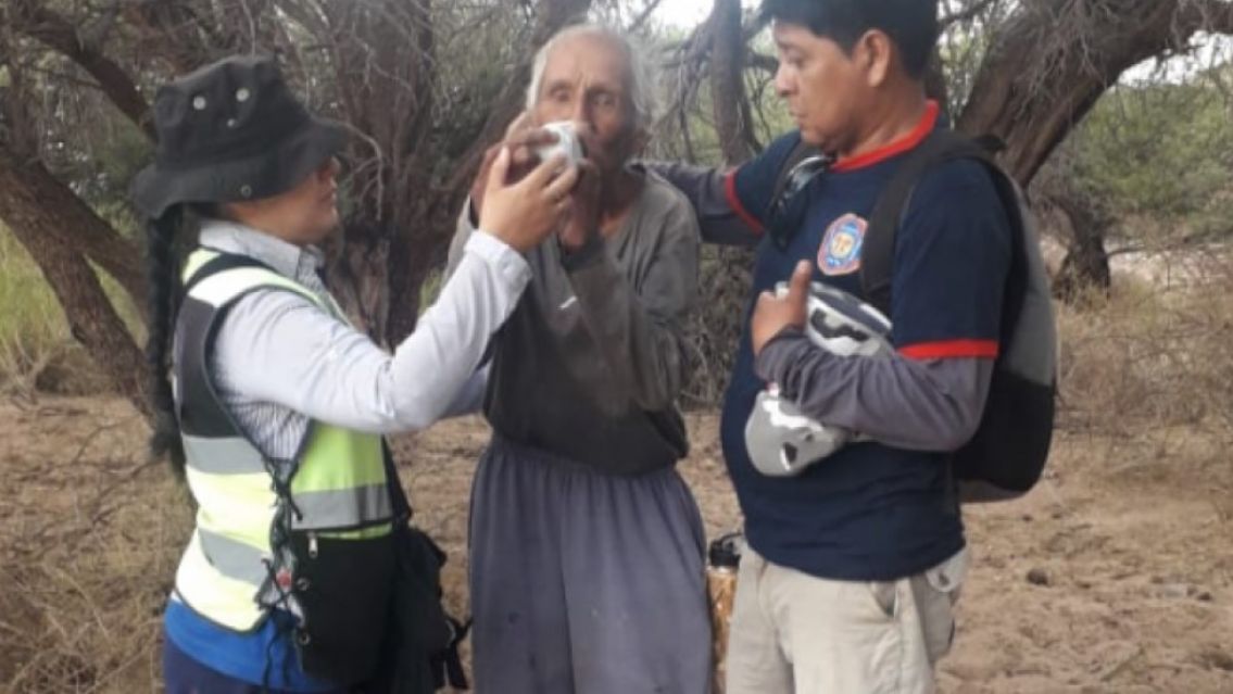 Encontraron en Salta al abuelo m�s buscado: Sano y salvo