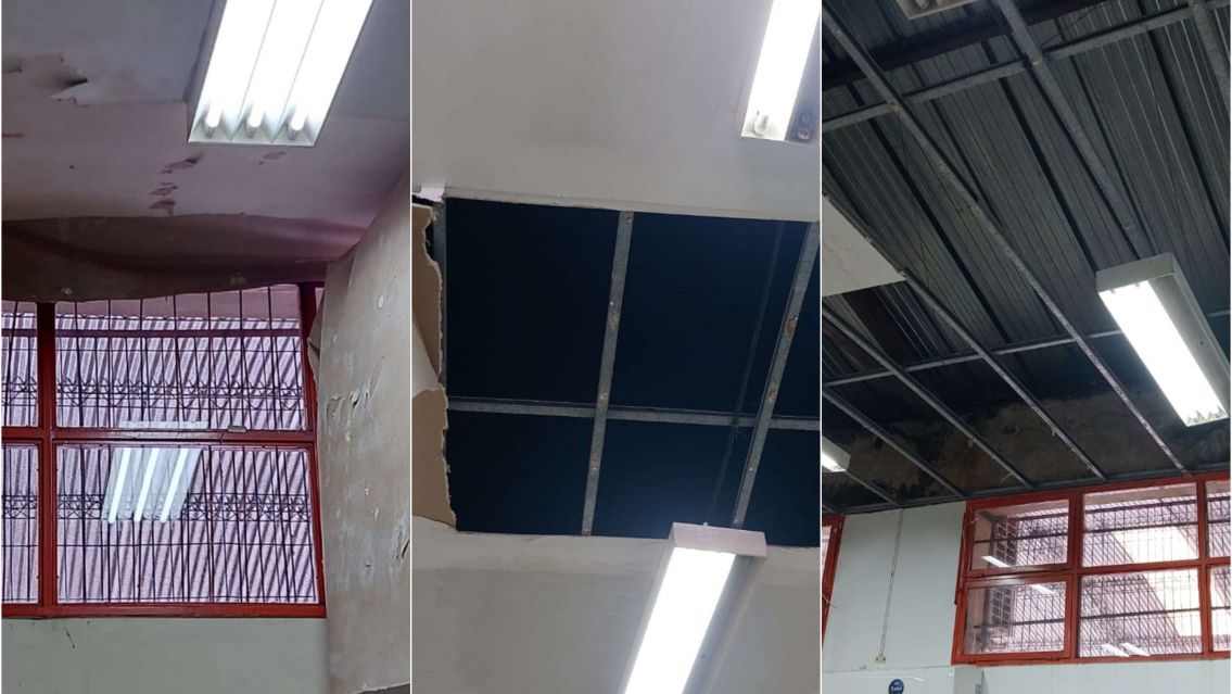 Temporal en Jujuy: Impresionantes da�os en una escuela de Palpal�
