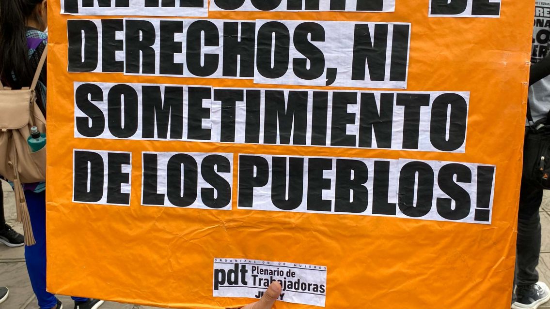 EN VIVO: Marchas en contra de Milei por el centro de Jujuy