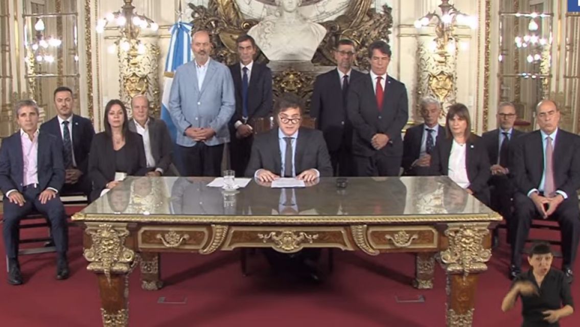 Los 30 puntos claves del anuncio de Javier Milei