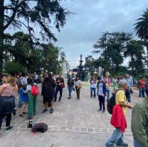 Poca gente en el cacerolazo jujeño contra Milei