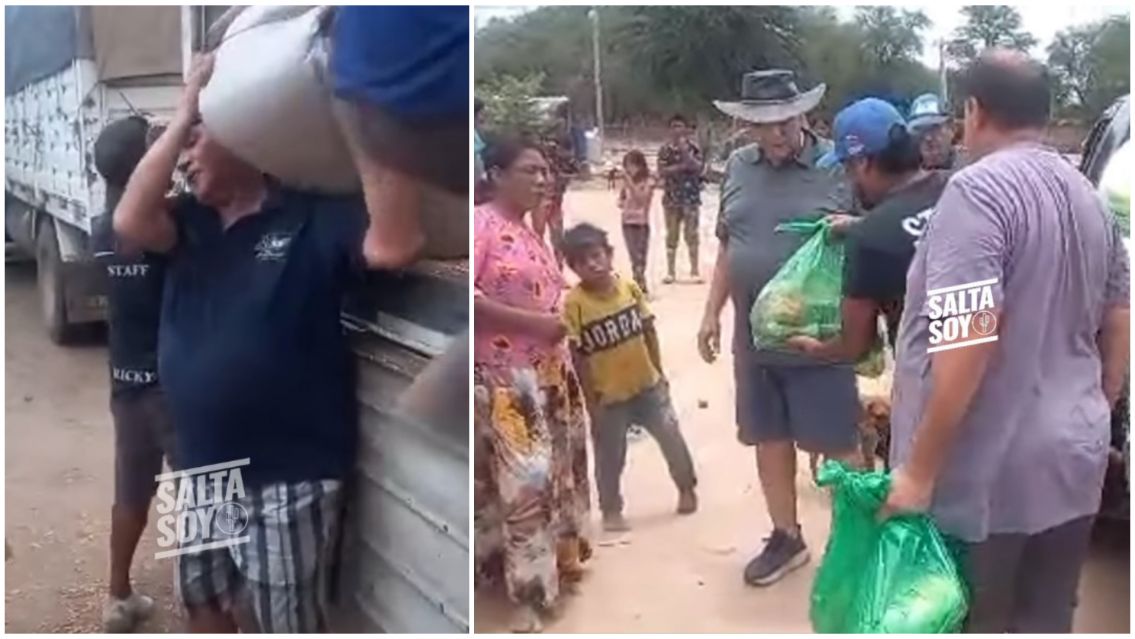 El Chaqueño Palavecino cayó con un camión repleto de donaciones para el norte