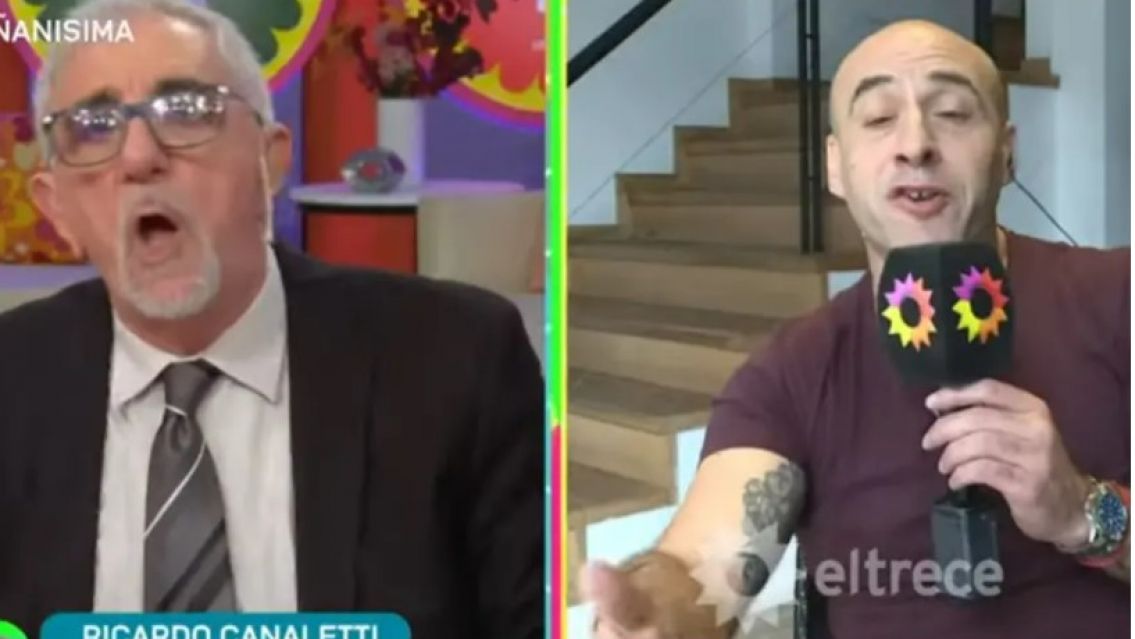 Ricardo Canaletti se cruz� con Esteban Trebucq, lo insult� y se fue del aire de "Ma�an�sima"