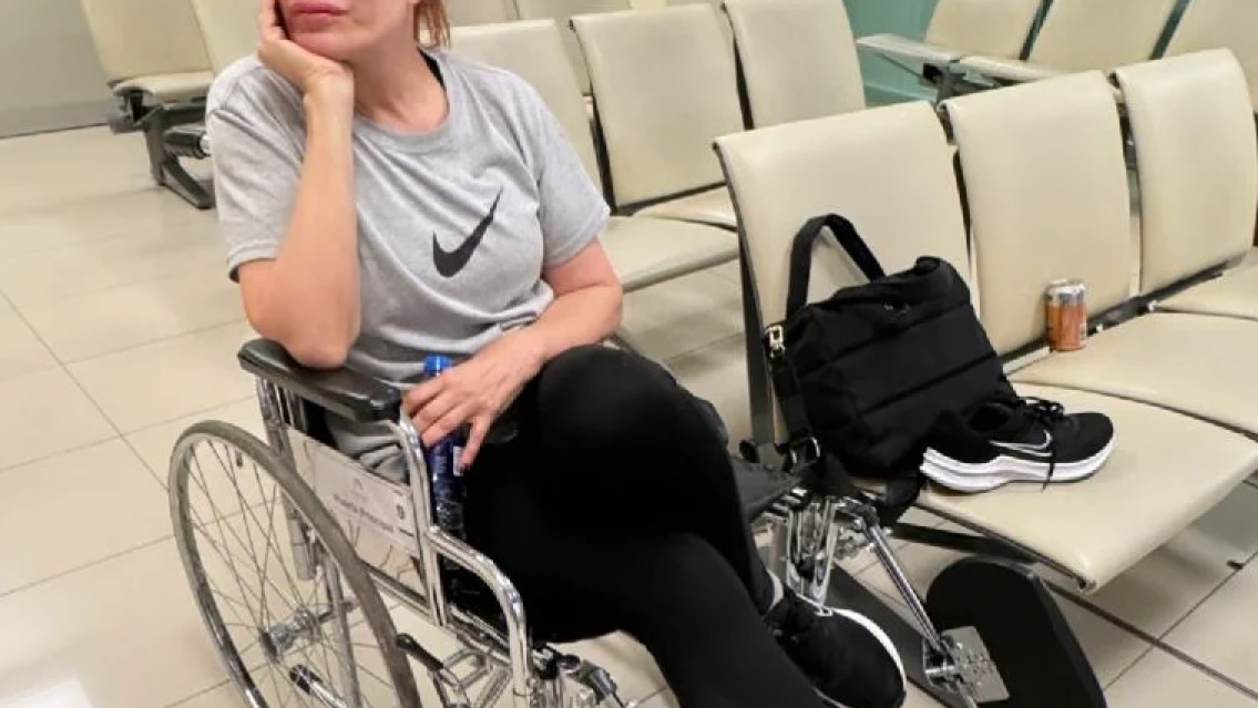 Terrible accidente de Matilda Blanco, terminó en el sanatorio en silla de ruedas