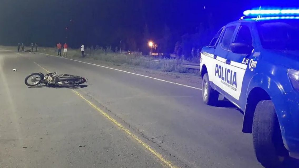 Muri� un adolescente de 19 a�os en un choque de motos 