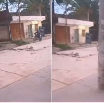 "Llamen a la policía, están robando": Jujeña grabó un robo en vivo