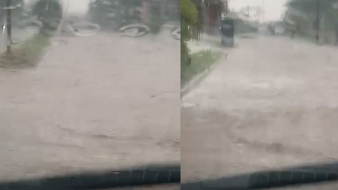 Palpal� qued� baj� el agua: Autos tapados 