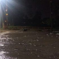 Palpalá: Desbordó el arroyo Las Martas