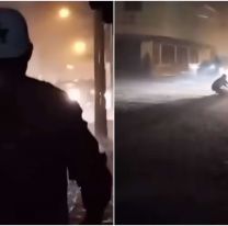 Temporal en Jujuy: Así rescataron a un abuelito que se lo llevaba la corriente