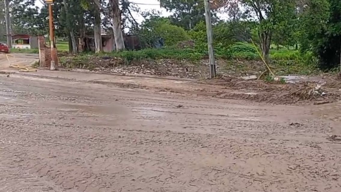 Un chancher�o: calles inundadas con barro dejaron sin nada a comerciantes de Palpal�