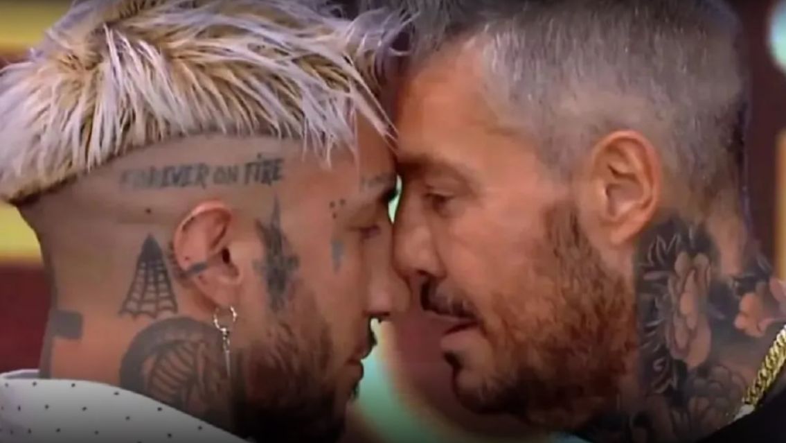 A las pi�as Marcelo Tinelli con un bailar�n: "A Milett le..."