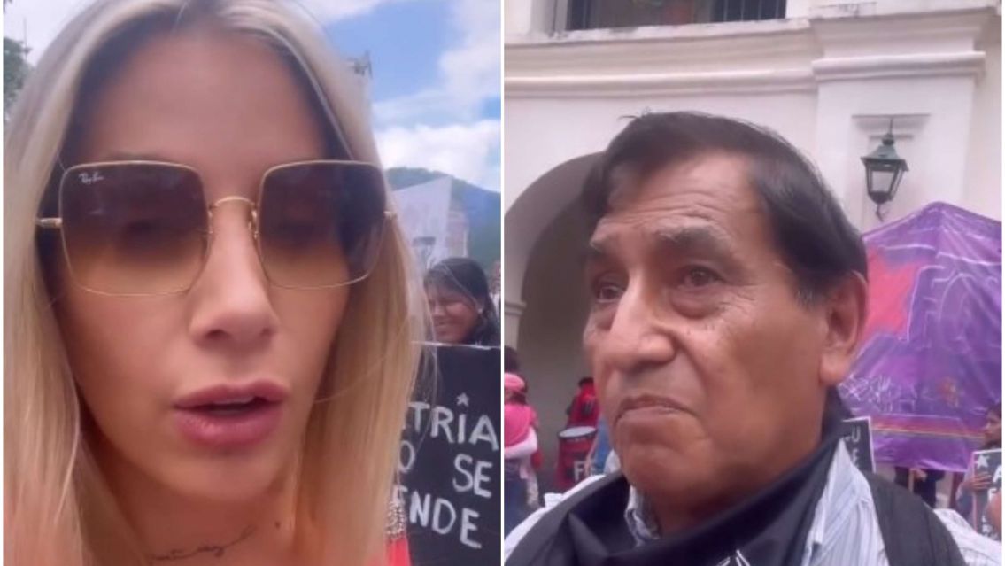 Juje�a encar� a manifestantes por tirar bombas: "�Para las fiestas no y por el paro si?"