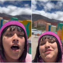 La cantante del momento apareci&oacute; en Purmamarca y sorprendi&oacute; a todos con su simpat&iacute;a