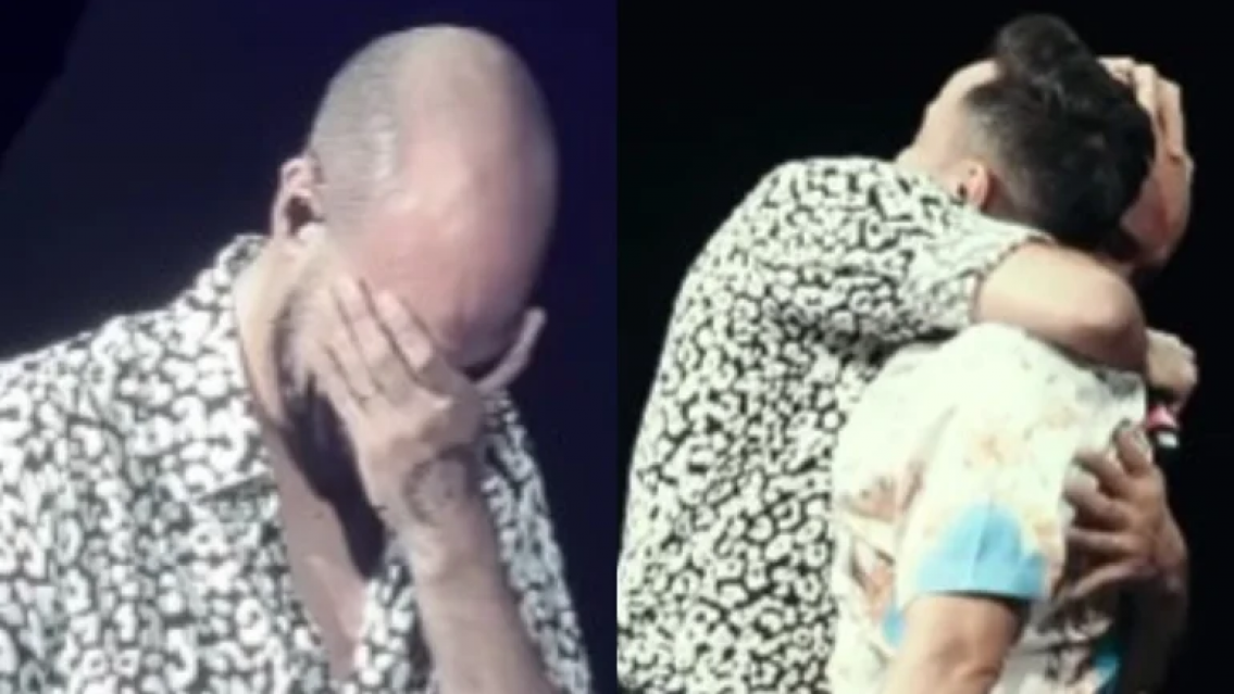 Luciano Pereyra fren� su show e hizo llorar a Abel Pintos. �Qu� le dijo?