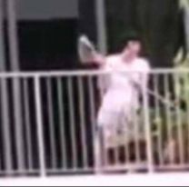 Jujeña salió a los gritos por el balcón y dijo que su hijo le estaba pegando