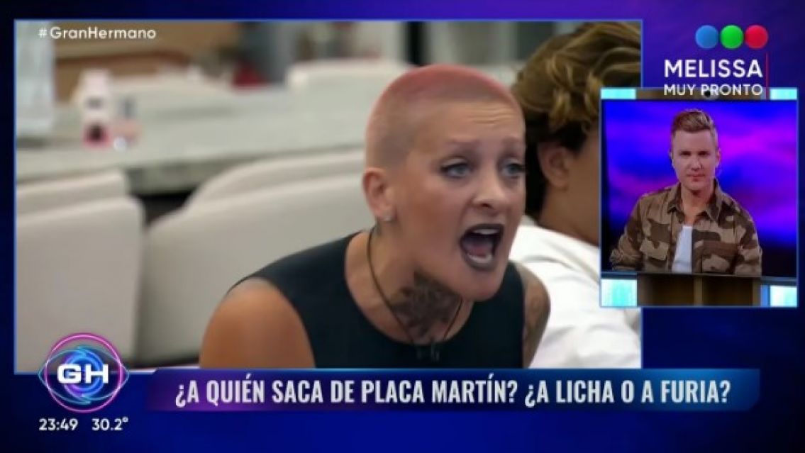 Furia se sacó en vivo y le gritó a Santiago del Moro en Gran Hermano 2023