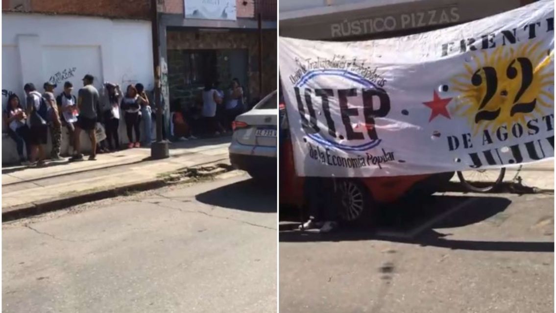 "Tenemos hambre", cientos de juje�os hacen fila en Desarrollo Social por comida