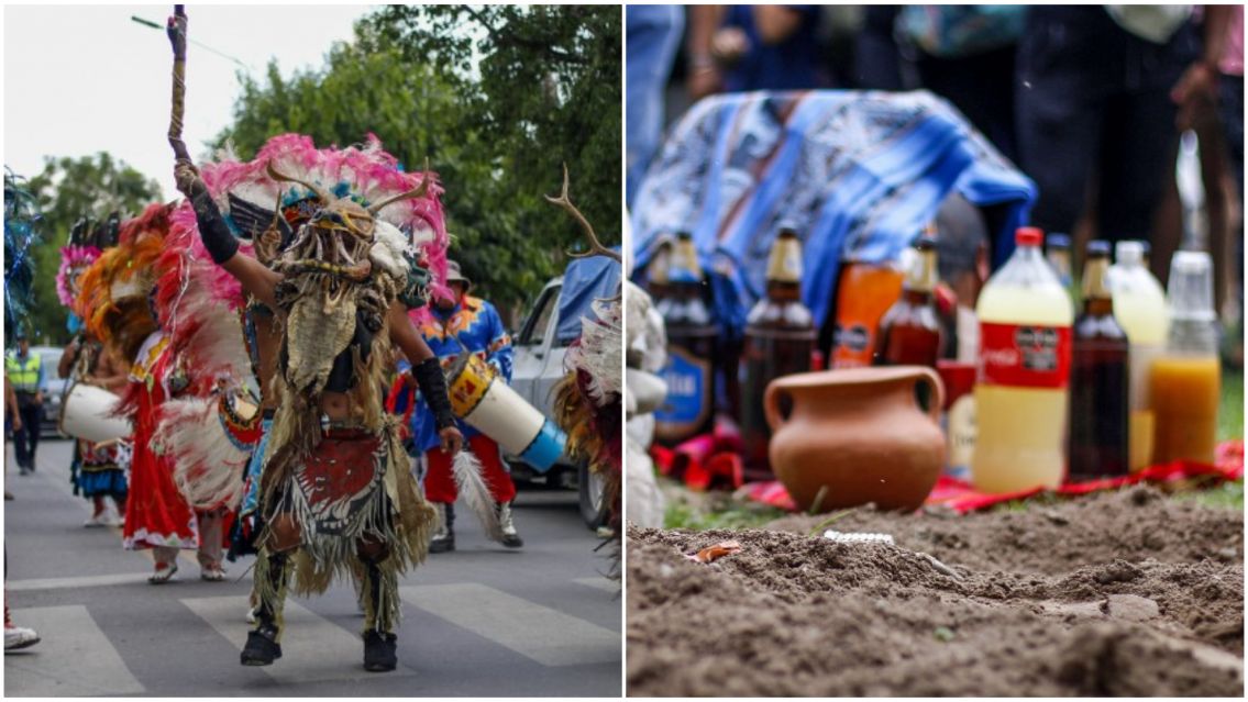 El extra�o personaje que apareci� en un corso y asust� a todos [FOTOS]