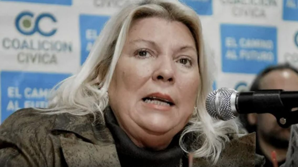 Carrió: "Caputo y la casta económica están primeros en ranking de inmoralidad e injusticia"