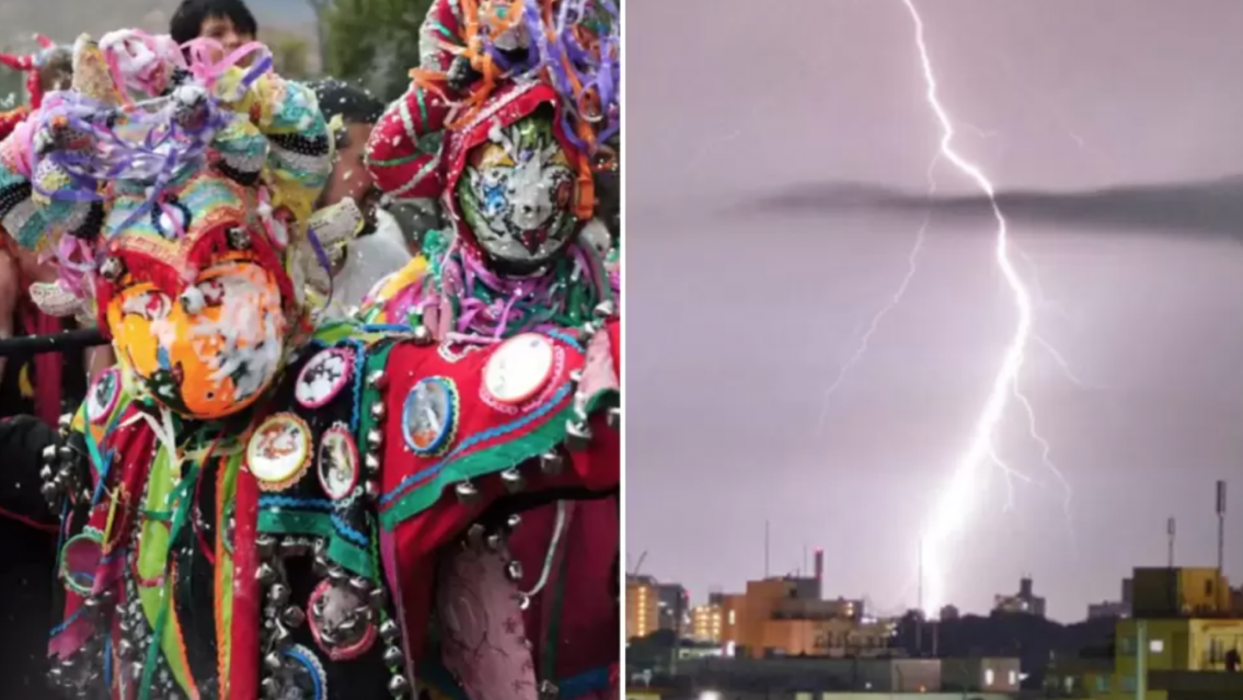Lunes de Carnaval con alerta por tormentas en Jujuy