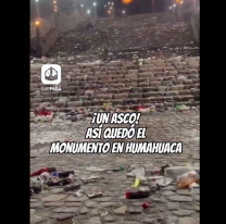 No vale todo en Carnaval: dejaron un ASCO el monumento a la Independencia en Humahuaca&nbsp;