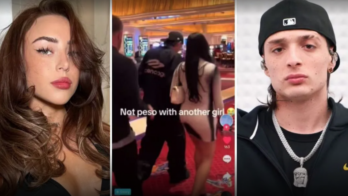 La reacci�n de Nicki Nicole tras el video de Peso Pluma con otra mujer en un hotel
