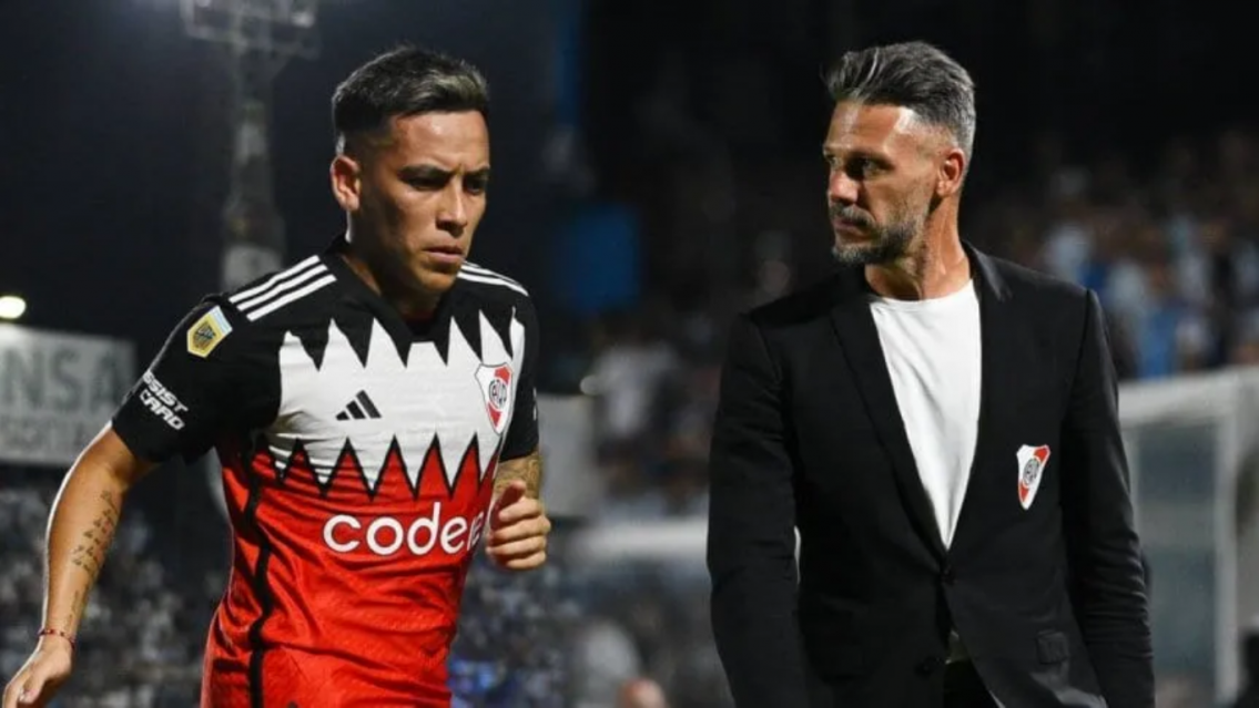Barco y Demichelis a las pi�as en el vestuario de River [FOTOS]