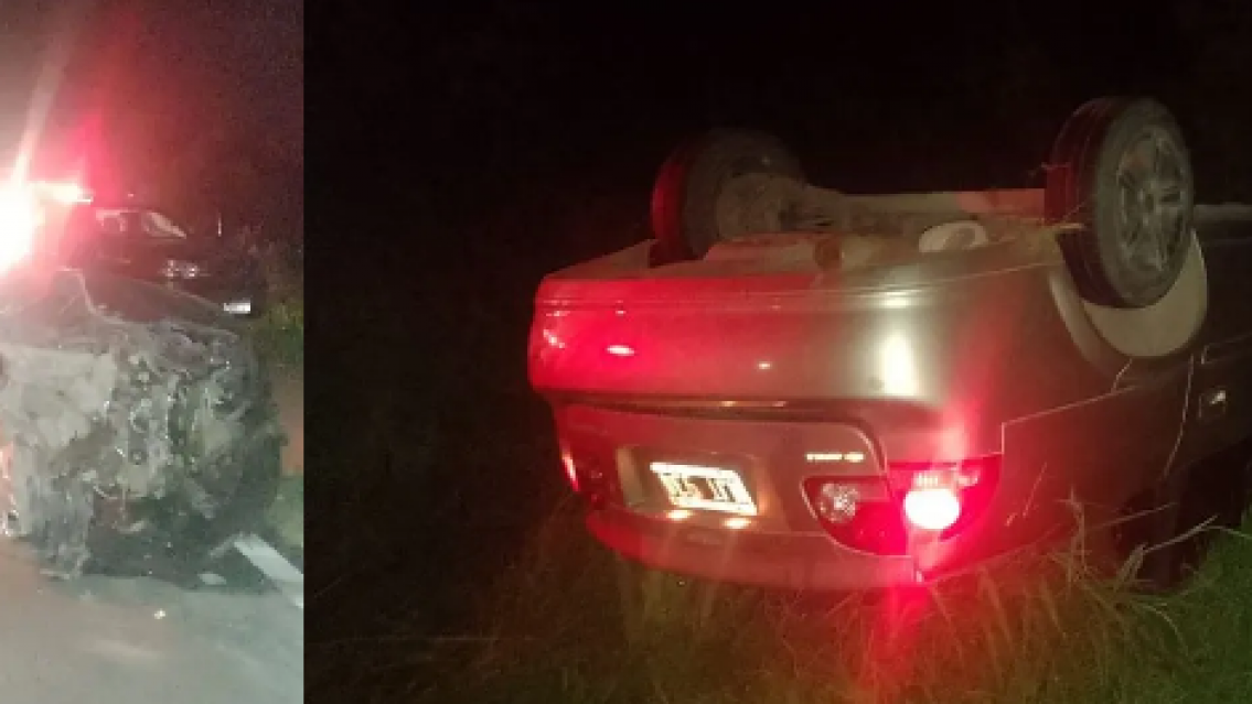 Trágico choque en ruta norteña, murió un hombre y una mujer resultó herida