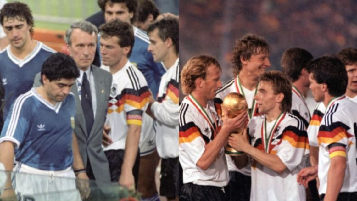 Murió el alemán que hizo llorar a Maradona y toda Argentina en el Mundial 1990