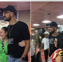 Así llegó Abel Pintos al aeropuerto de Salta, hoy toca en Cafayate
