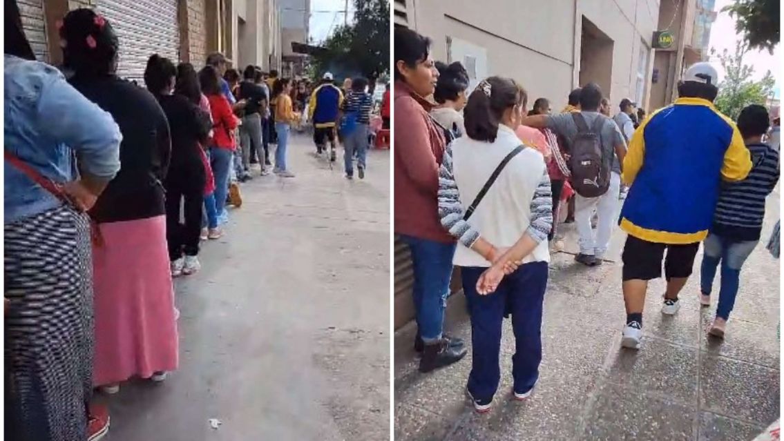 Jujeños sufren el trato indigno del Banco Santiago del Estero