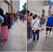 Juje&ntilde;os sufren el trato indigno del Banco Santiago del Estero