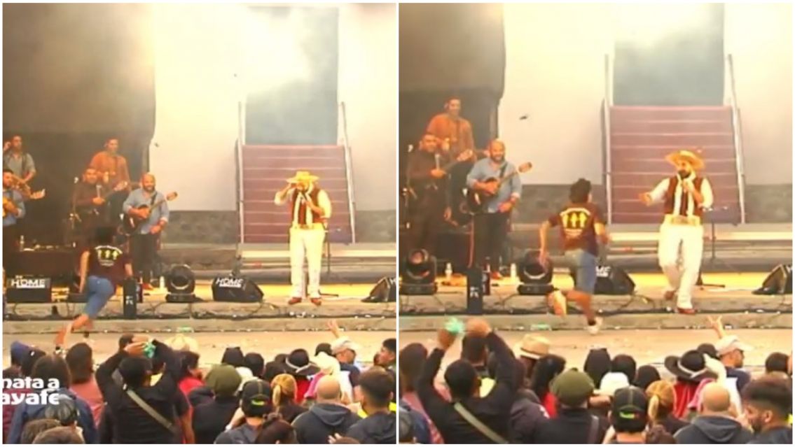 El tenso momento que se vivió en plena Seranata: el susto de Lázaro Caballero