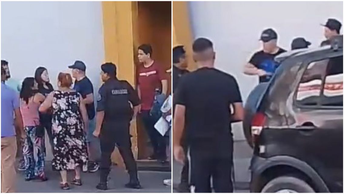 Sacó un machete en pleno centro: tuvieron que agarrarlo entre varios