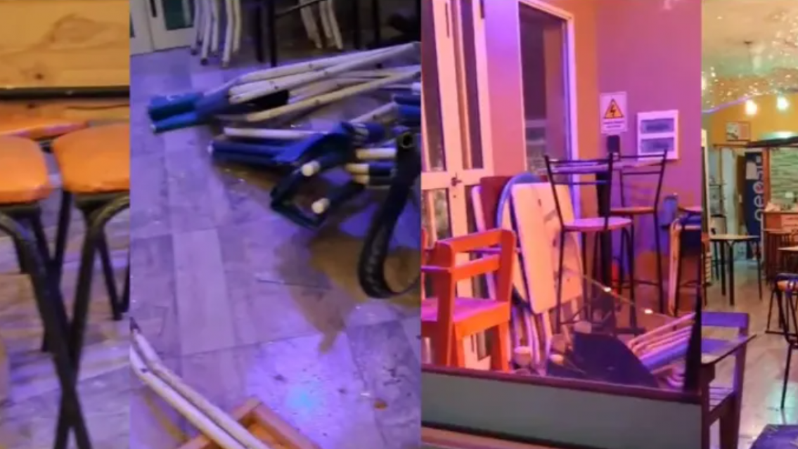 Lo acusaron de matar a una chica y la gente reventó los locales de su familia