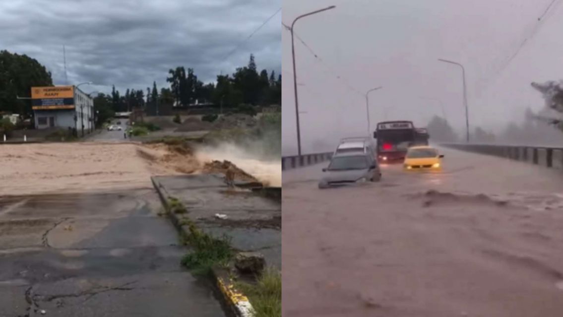 Impresionante temporal en Jujuy: Se vienen m�s lluvias