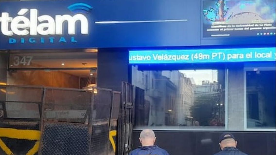 Milei cerró Télam: Así amaneció la Agencia de Noticias hoy