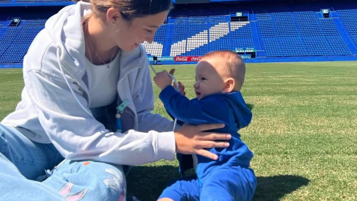 Indiana Cubero subi� esta foto con el hijo de "Poroto" y as� reaccion� Nicole Neumann