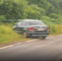 Intentó esquivar un perro y casi se mata en una ruta de Salta