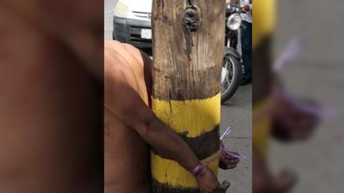 Jujeño quiso dejar pelada una casa y vecinos lo pelaron a él: ni un calzón y atado en la calle