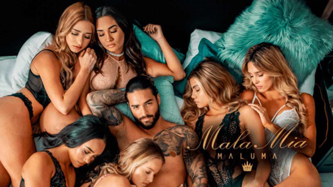 Maluma: gran cambio del artista, pas� de una cama llena de mujeres, a solo dos