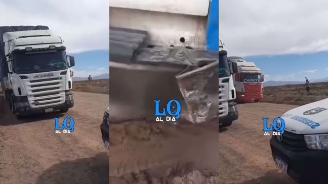 Camioneros extranjeros hacen lo que quieren en rutas jujeñas: Impactante video