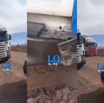 Camioneros extranjeros hacen lo que quieren en rutas juje&ntilde;as: Impactante video