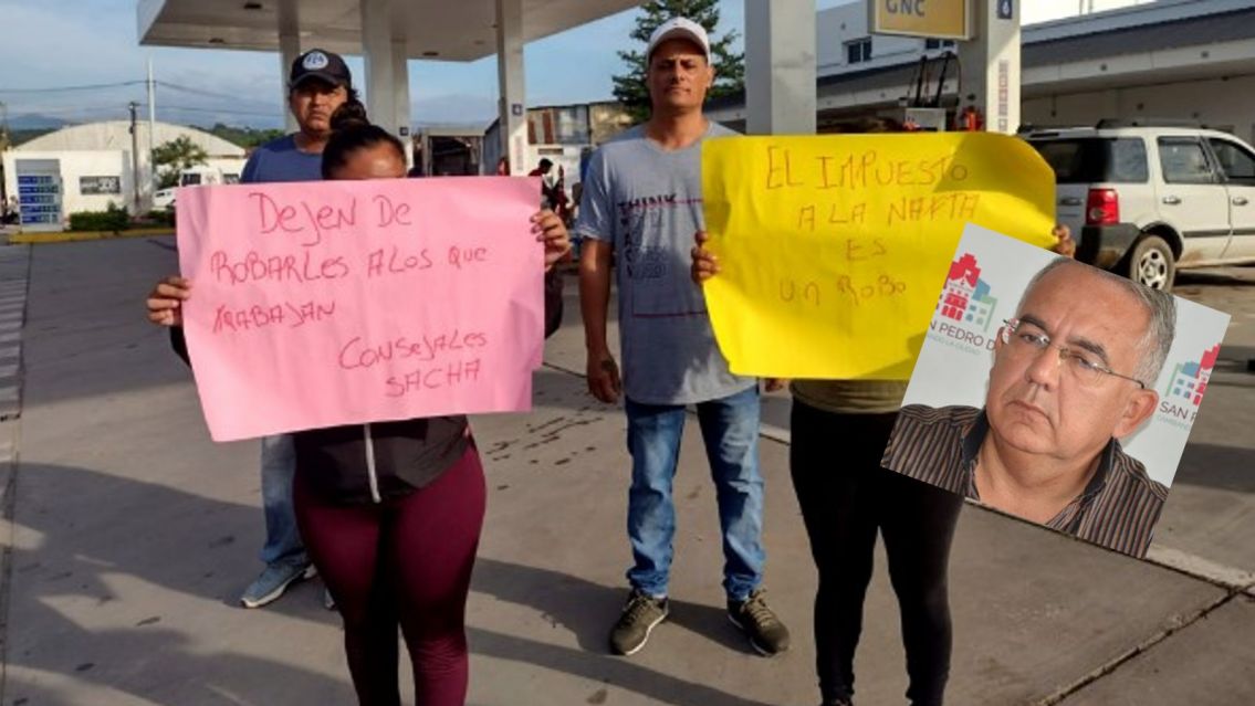 Vecinos indignados con Bravo por el impuesto a la carga de combustible